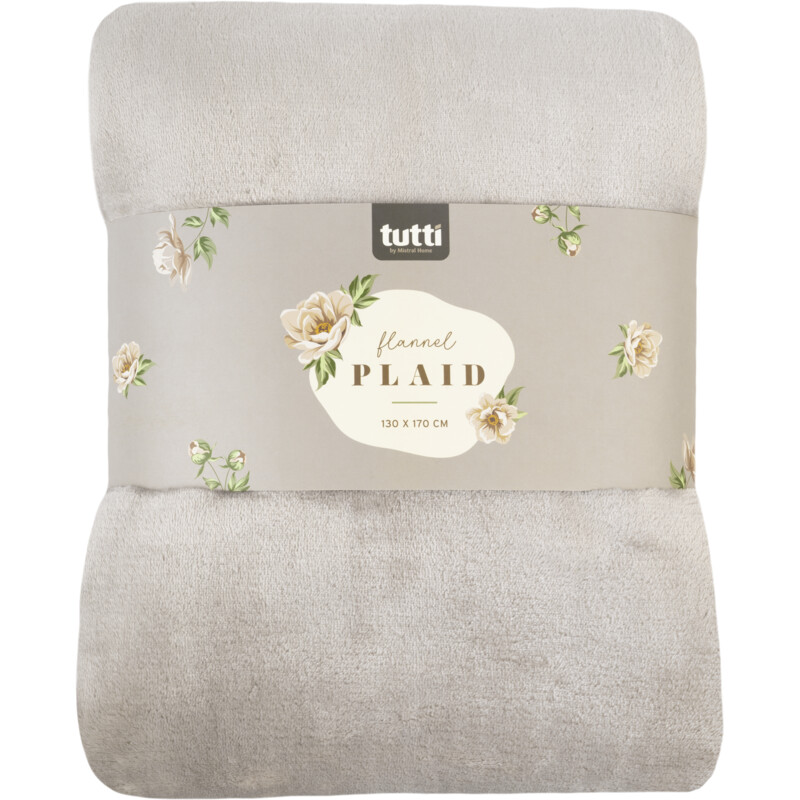 Een afbeelding van Tutti Mistral Home Plaids sherpa ecru 130x170cm