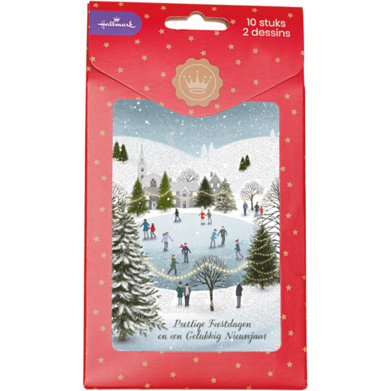 Hallmark Hangpakje kerstkaarten modern 2 bestellen Albert Heijn