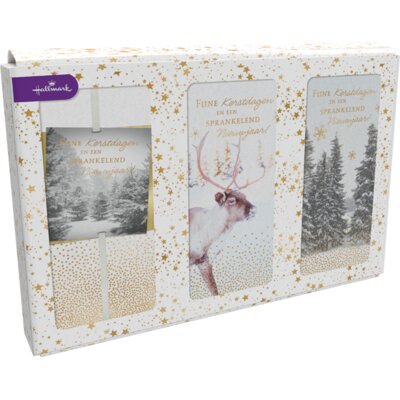 pdp-image-Hallmark Doos kerstkaarten muted lux triple