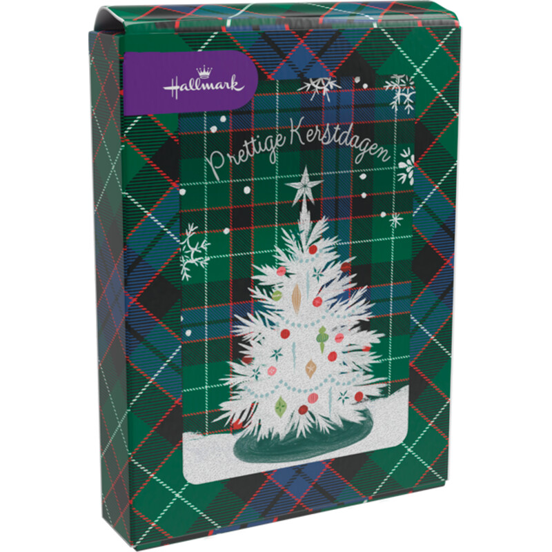 Een afbeelding van Hallmark Doos kerstkaarten winter lodge small