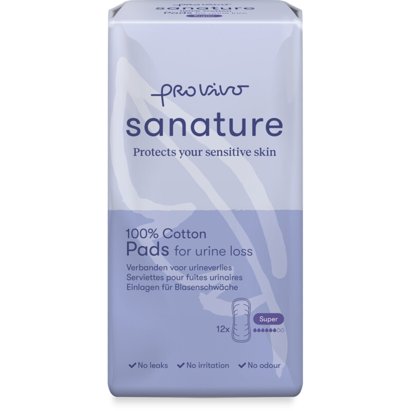 Een afbeelding van Sanature Katoenen incontientieverband super