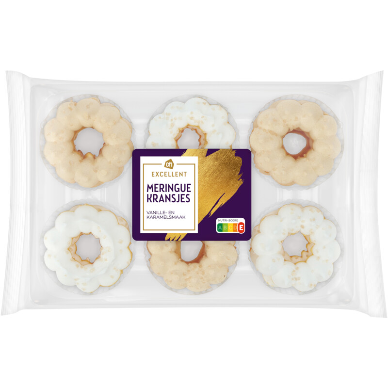 AH Excellent Meringue kransjes vanille en karamel reserveren Albert Heijn