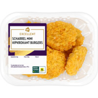 Een afbeelding van AH Excellent Mini scharrel kipkrokant burgers