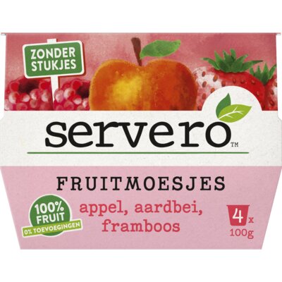 pdp-image-Servero 100% Fruitmoesjes appel aardbei framboos