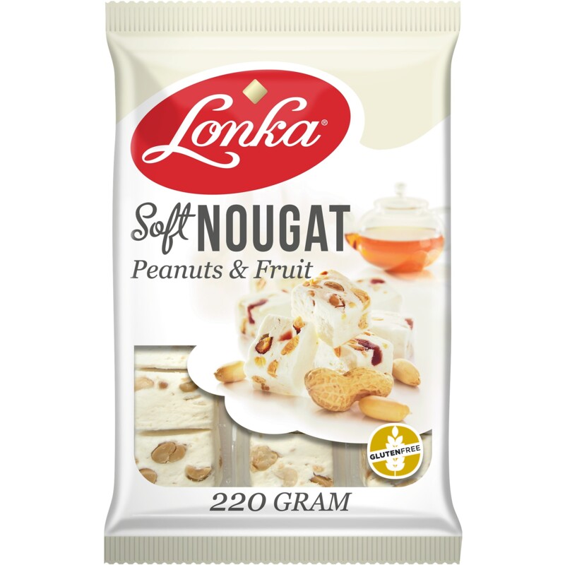 Een afbeelding van Lonka Soft nougat pinda's & fruit