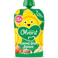 Een afbeelding van Olvarit Knijpfruit almond drink banana 12+