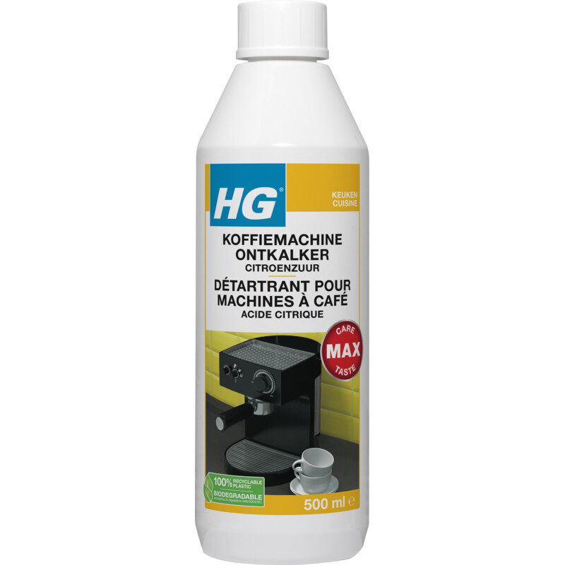 Een afbeelding van HG Koffiemachine ontkalker citroenzuur