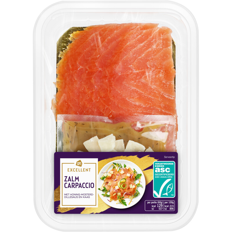 Een afbeelding van AH Excellent Zalmcarpaccio
