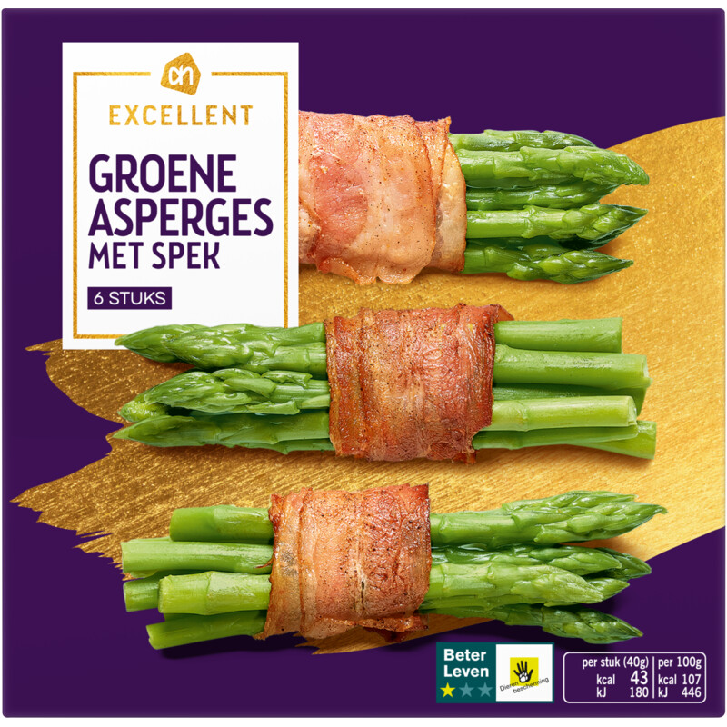 Een afbeelding van AH Excellent Groene asperges met spek