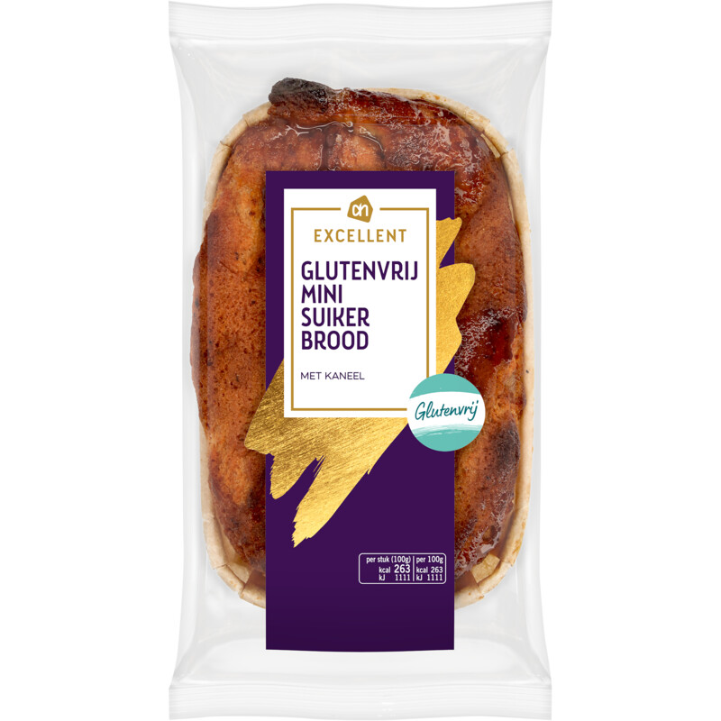 Een afbeelding van AH Excellent Glutenvrij mini suikerbrood