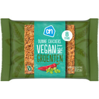 Een afbeelding van AH Dunne crackers vegan met groenten