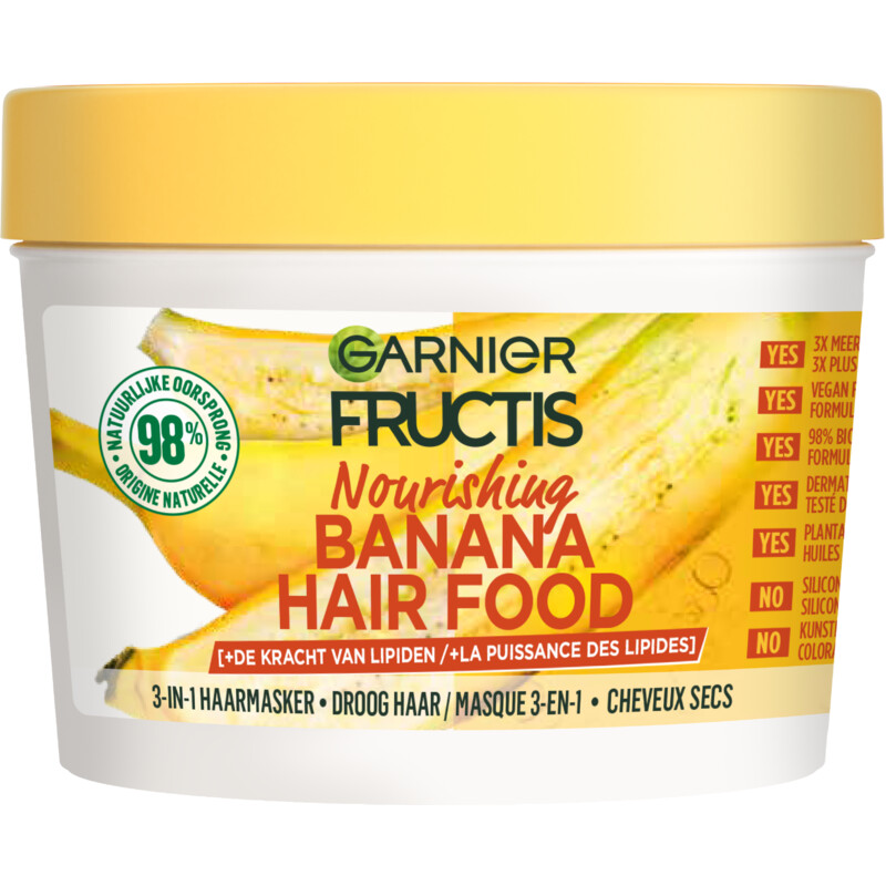 Op de kop van Productie Parelachtig Fructis Hairfood banana mask bel reserveren | Albert Heijn