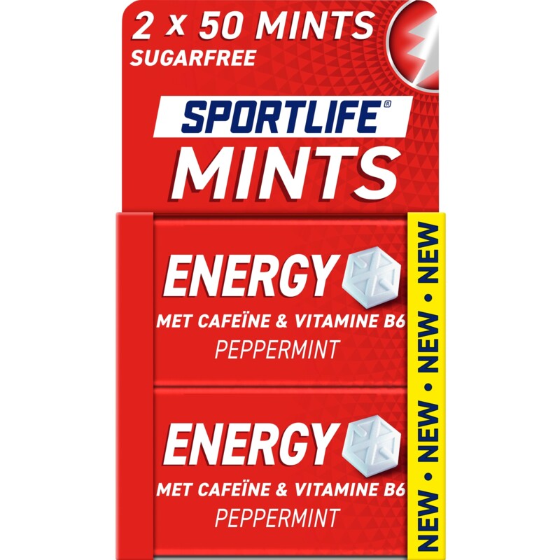 Sportlife Boost mints energy peppermint 2pack bestellen Albert Heijn