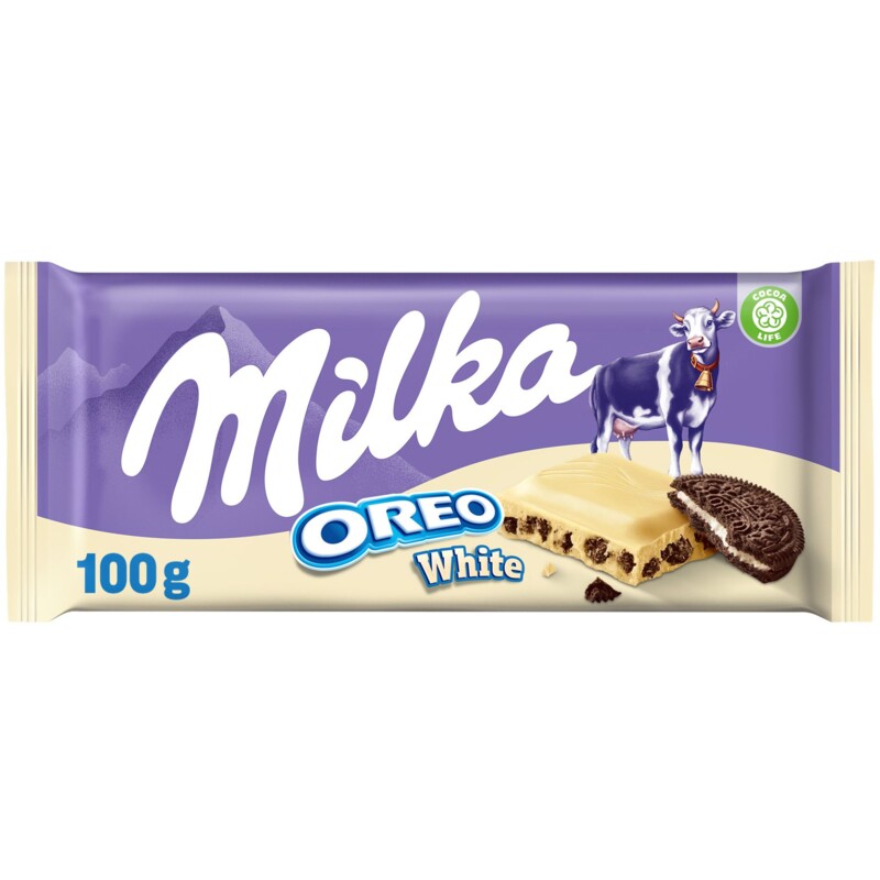 Een afbeelding van Milka Chocoladereep Oreo wit