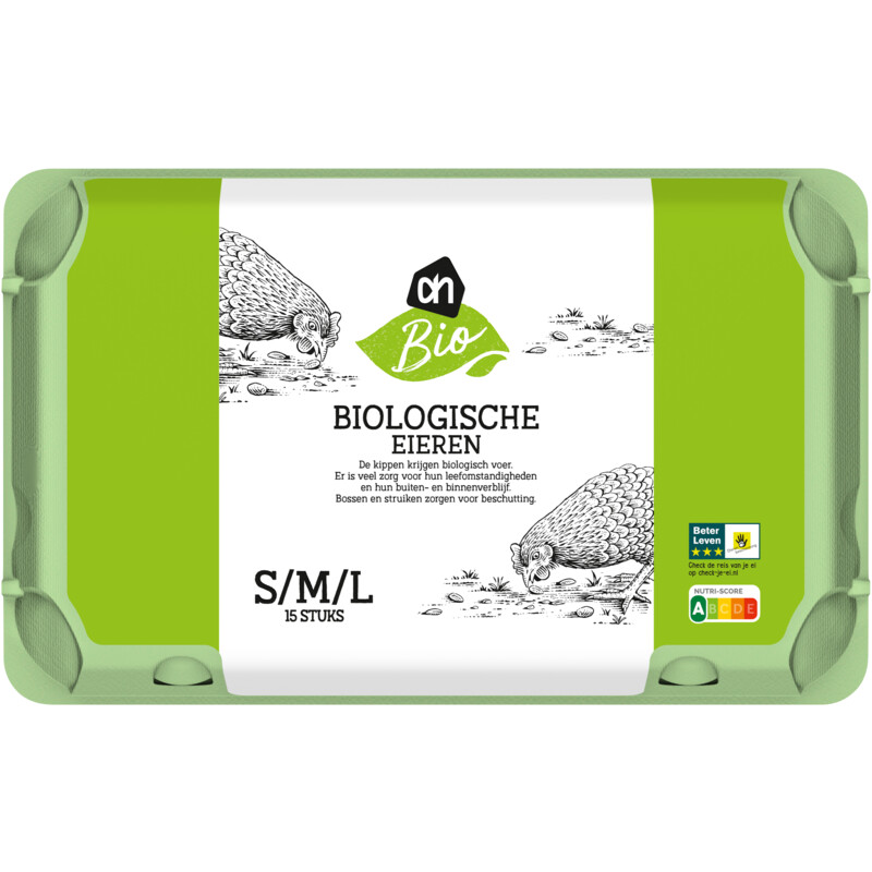 Een afbeelding van AH Biologisch Eieren S M L