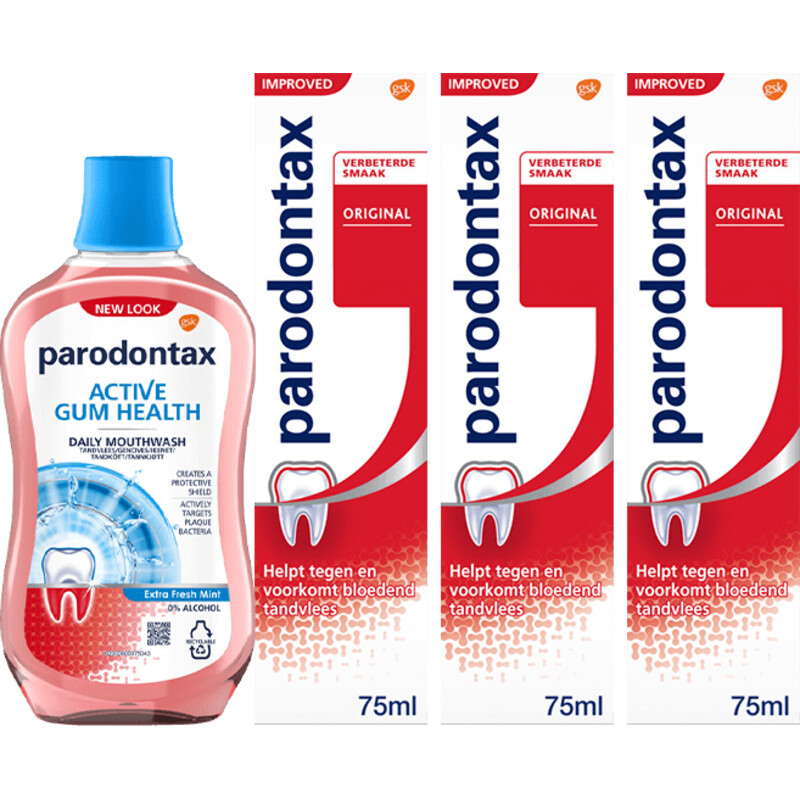 Een afbeelding van Parodontax fluoride pakket