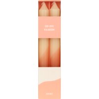 Een afbeelding van Avec Dip-dye kaars pastel roze ivoor