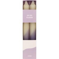 Een afbeelding van Avec Dip-dye kaars paars ivoor