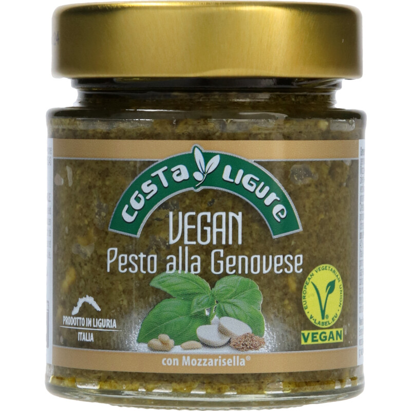 Een afbeelding van Costa Ligure Pesto genovese vegan mozzarisella