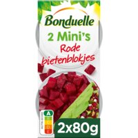 Een afbeelding van Bonduelle Rode bietenblokjes 2 mini's voor salades