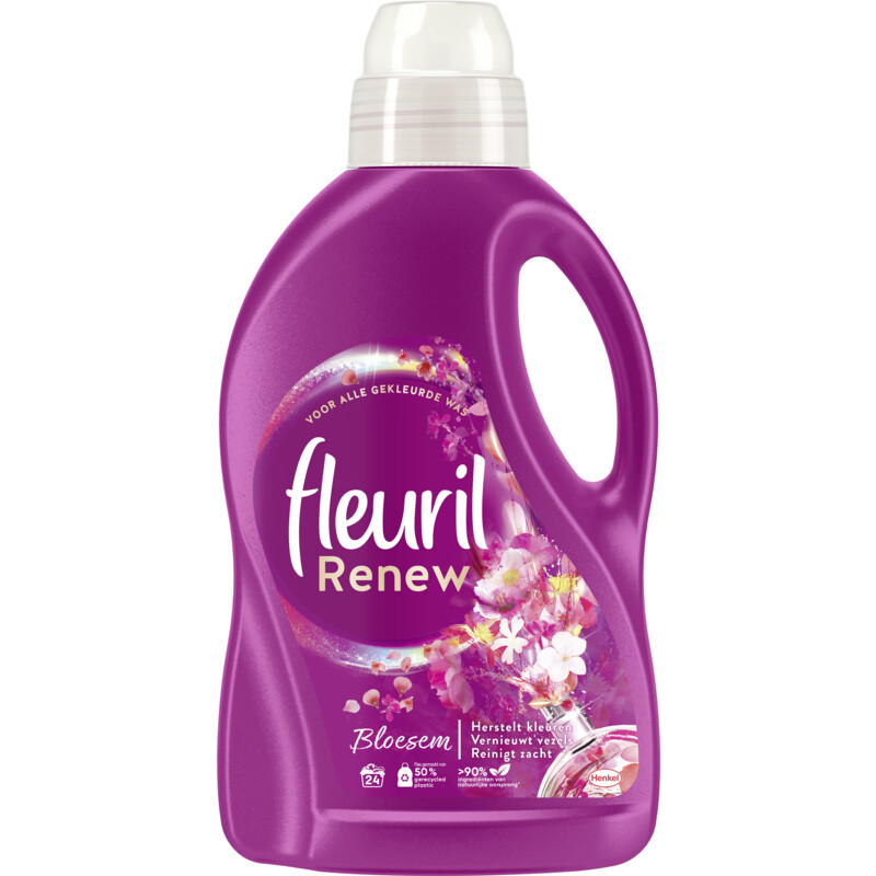 Een afbeelding van Fleuril Renew bloesem vloeibaar wasmiddel