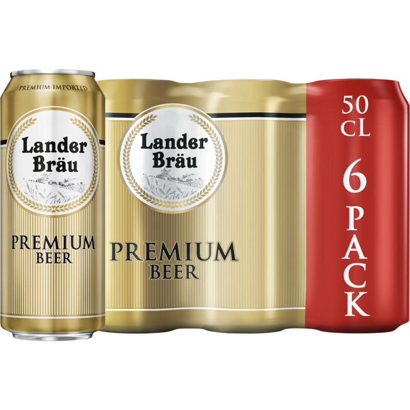 Een afbeelding van Lander bräu Premium beer 6-pack