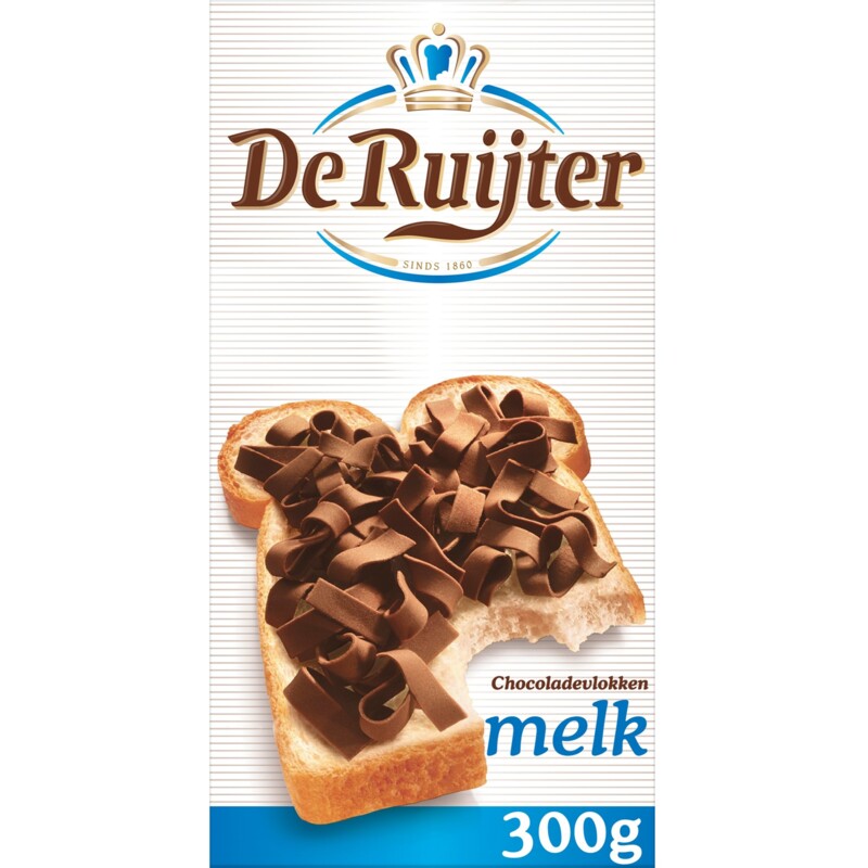 Een afbeelding van De Ruijter Chocoladevlokken melk