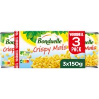 Een afbeelding van Bonduelle Crispy maïs 3-pack voordeel