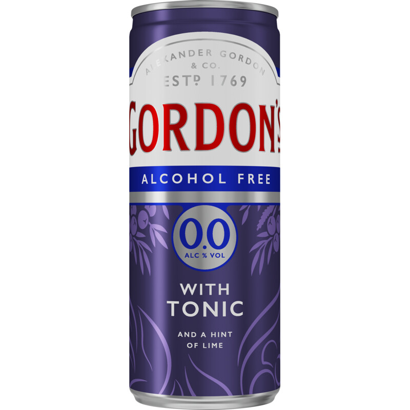 Een afbeelding van Gordon's Gin & tonic alcoholvrij
