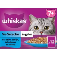 Een afbeelding van Whiskas 7+ Vis selectie in gelei
