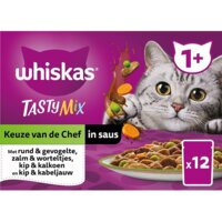 Een afbeelding van Whiskas Tasty mix keuze van de chef in saus