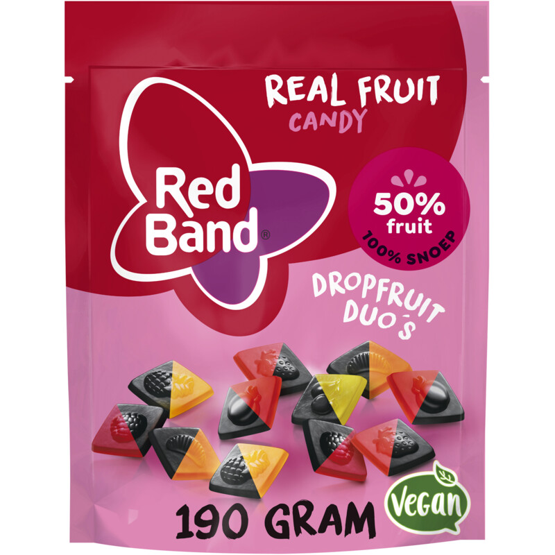 kompensation ude af drift Kviksølv Red Band Real fruit candy dropfruit duo's bestellen | Albert Heijn