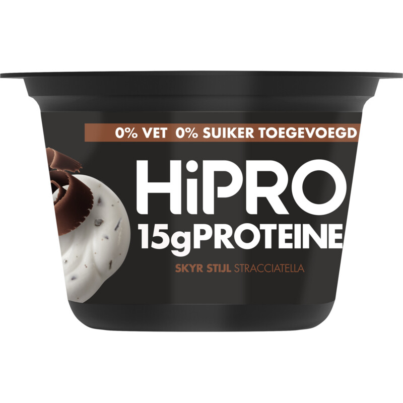 HiPRO Protein skyr stijl stracciatella bestellen Albert Heijn