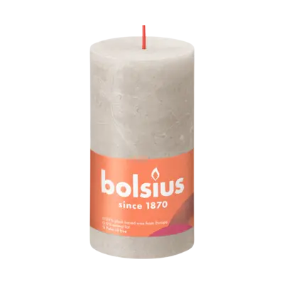 pdp-image-Bolsius Rustiek kaars 13cm sandy grey