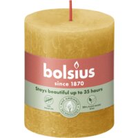 Een afbeelding van Bolsius Rustieke kaars okergeel 8cm