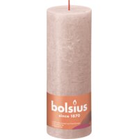 Een afbeelding van Bolsius Rustieke kaars 19cm misty pink