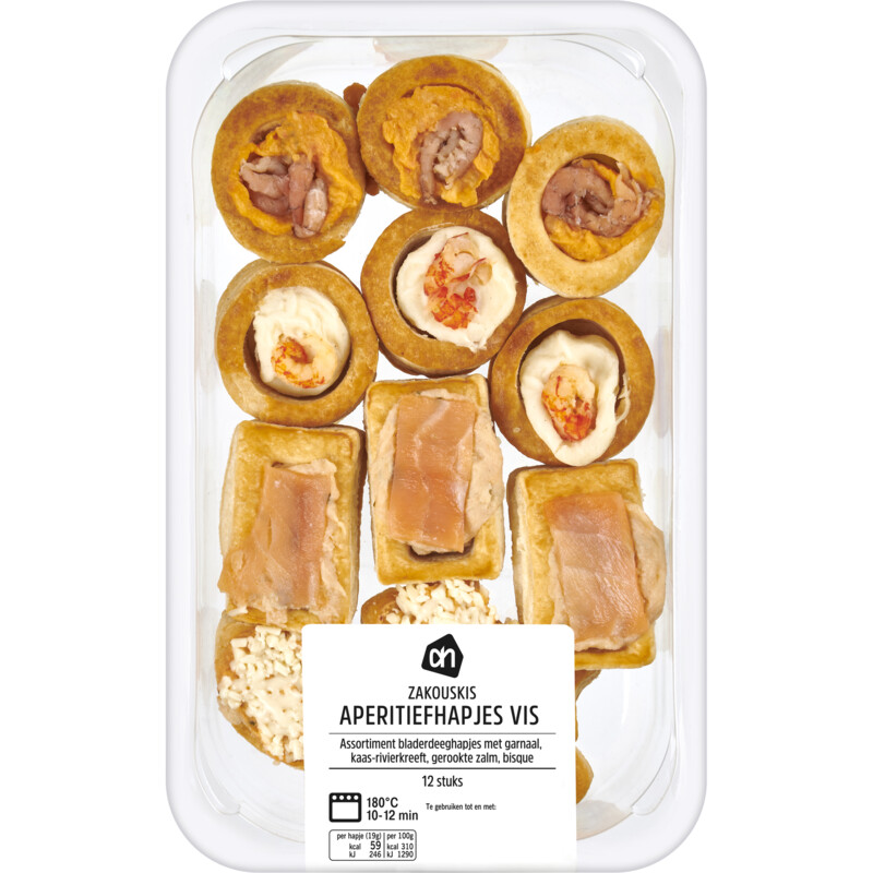 Een afbeelding van AH Zakouskis aperitiefhapjes vis bel