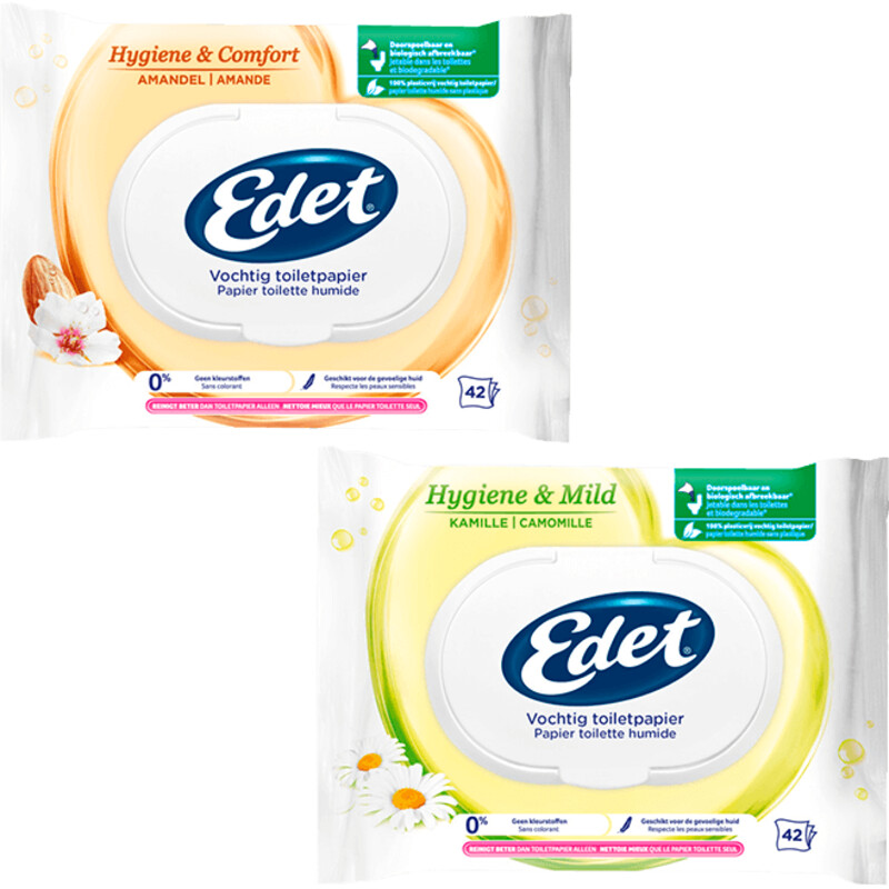 Een afbeelding van Edet vochtig toiletpapier pakket