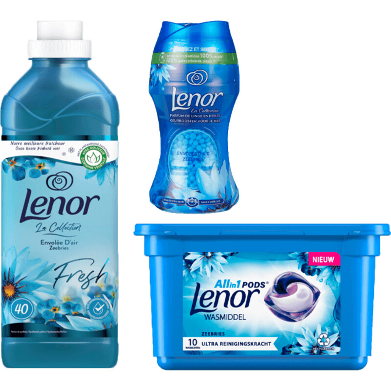 Een afbeelding van Lenor Perfect Wash Zeebries pakket