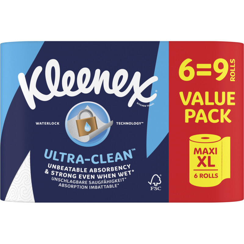 Een afbeelding van Kleenex Ultra clean maxi keukenpapier