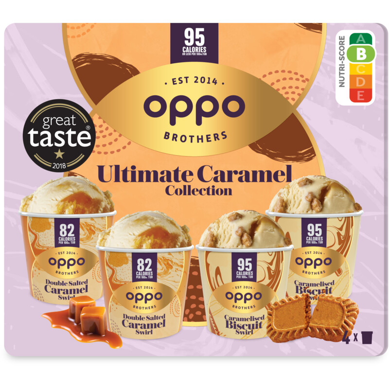 Een afbeelding van Oppo Brothers Salted caramel mini tubs