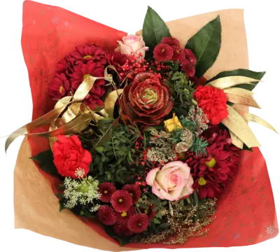 pdp-image-AH Luxe kerstboeket rood