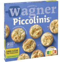 Een afbeelding van Wagner Piccolinis mini pizza 3 soorten kaas