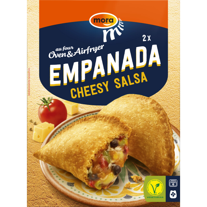 Een afbeelding van Mora Empanada cheesy salsa