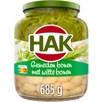 Een afbeelding van Hak Gesneden bonen met witte bonen