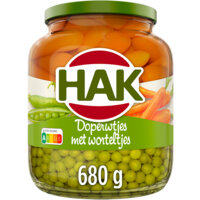 Een afbeelding van Hak Doperwtjes met worteltjes