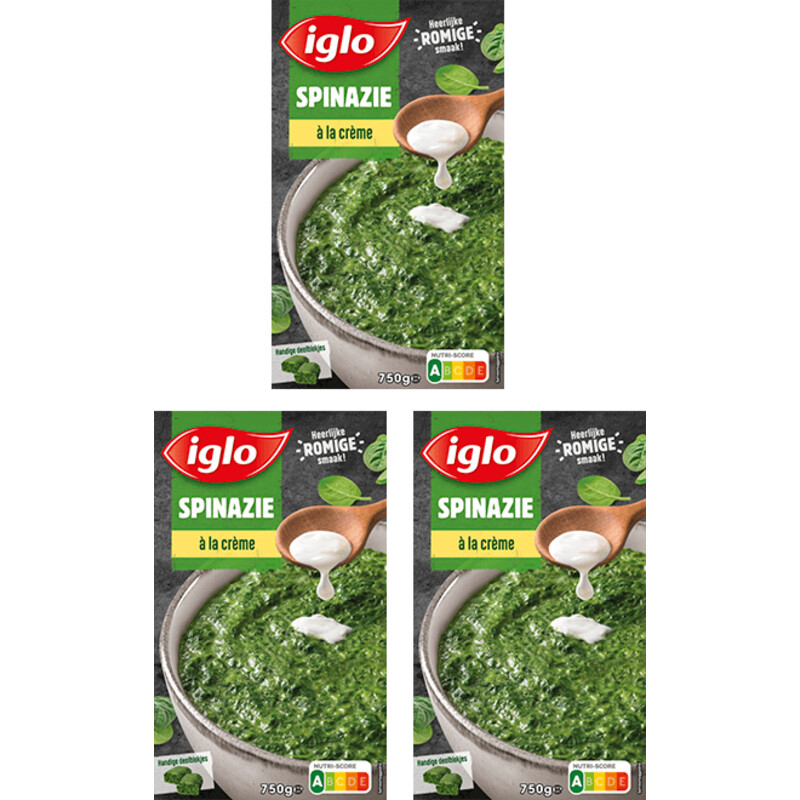 Een afbeelding van Iglo Spinazie 3-pack