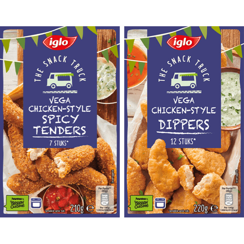 Een afbeelding van Iglo Snack Truck Vega Chicken pakket