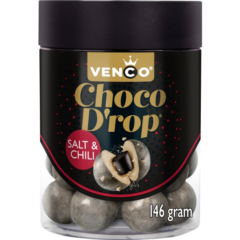 Een afbeelding van Venco Choco drop salt & chili