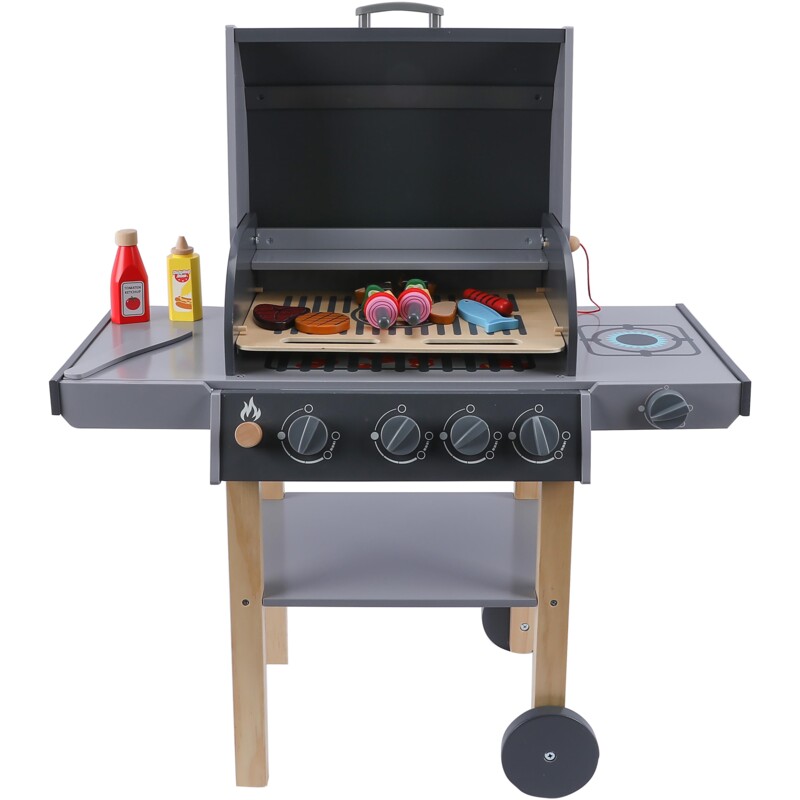 Een afbeelding van AH Houten bbq set